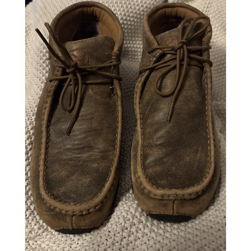 Twisted X Women’s Bomber Chukka Driving Moc Boots Distressed Size 9.5 M